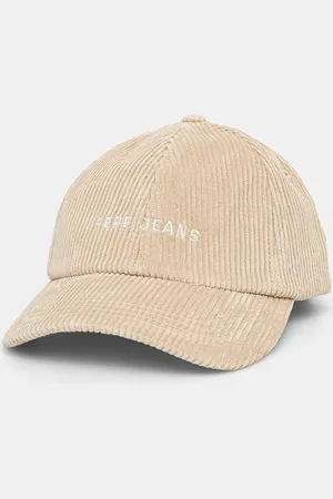 Pepe Jeans Czapka z daszkiem sztruksowa WYN kolor gładka PM040553
