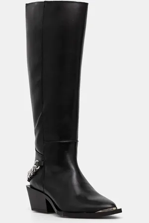 Steve Madden Kozaki skórzane Xayenne damskie kolor na słupku SM11003321