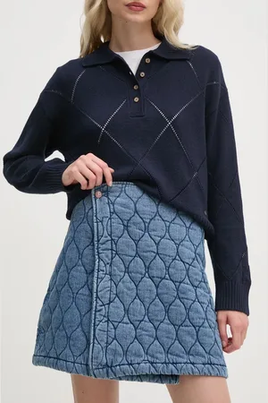 Pepe Jeans Spódnica MINI SKIRT HW QUILTED kolor mini rozkloszowana PL901163