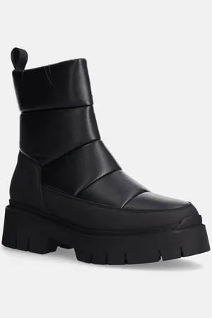 HUGO BOSS Botki Kris damskie kolor na platformie 50529838