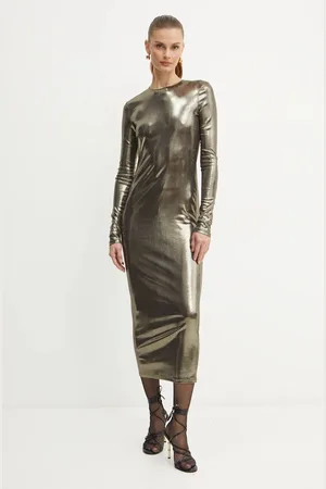 Patrizia Pepe Sukienka kolor midi prosta 2A2856 J242