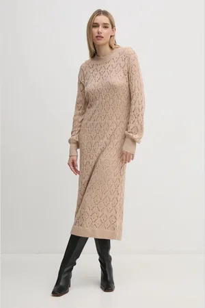 Pepe Jeans Sukienka HAILEY DRESS kolor midi prosta PL953588