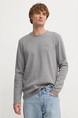 HUGO BOSS Longsleeve męski kolor gładki 50520725