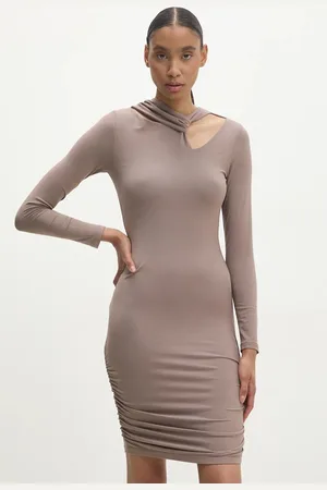 ANSWEAR Lab sukienka kolor mini dopasowana
