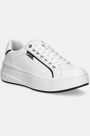 Karl Lagerfeld Sneakersy skórzane KRONOS kolor KL54020