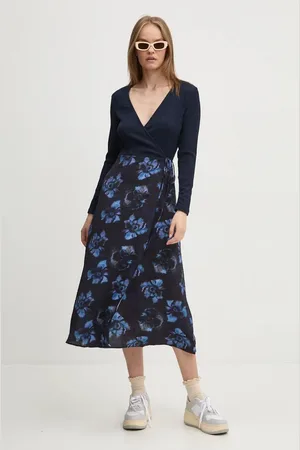 Desigual Sukienka FILADELFIA kolor midi rozkloszowana 24WWVW37