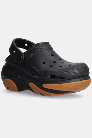 Crocs Klapki Bubble Crush Clog damskie kolor na platformie 210061