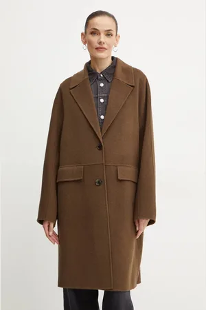 HUGO BOSS Płaszcz wełniany kolor przejściowy oversize 50518893