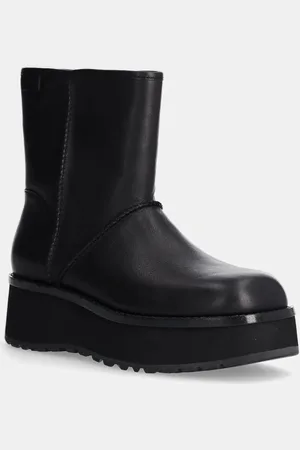 UGG Botki Cityfunc Mid damskie kolor na platformie 1162990-BLK