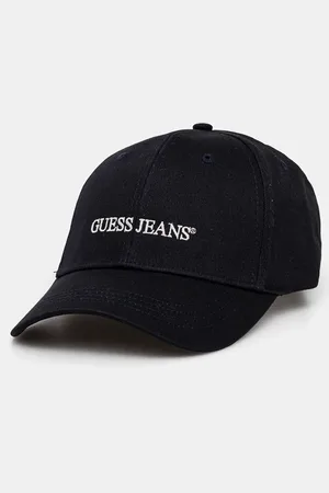 Guess Czapka z daszkiem bawełniana kolor z aplikacją M4BZ26 WF8V1