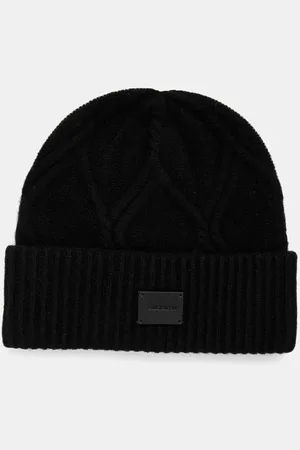 AllSaints Czapka wełniana kolor wełniana 29AS101541