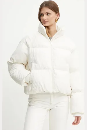HUGO BOSS Kurtka damska kolor biały zimowa oversize 50524026
