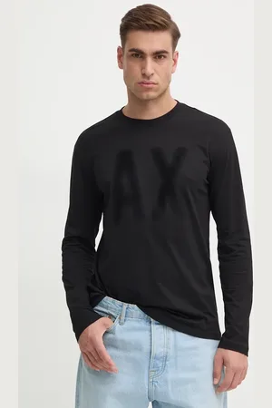 Armani Exchange Longsleeve bawełniany kolor z nadrukiem XM000126 AF10358