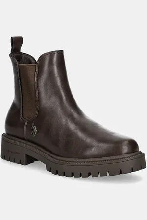 U.S. Polo Assn. Sztyblety KARMA damskie kolor na platformie KARMA013W/DY1