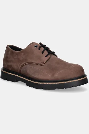 Birkenstock Półbuty nubukowe Highwood Lace Low kolor 1028093