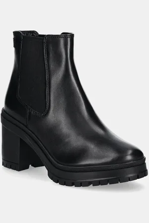 Ralph Lauren Sztyblety skórzane Cailie damskie kolor na słupku 802937825001