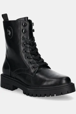 U.S. Polo Assn. Workery KARMA damskie kolor na platformie KARMA014W/DY1