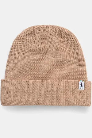 Smartwool Czapka kolor z grubej dzianiny wełniana SW002647
