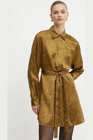 Pinko Sukienka kolor mini rozkloszowana 104424 A285