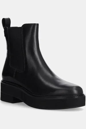 Ralph Lauren Sztyblety skórzane Adrianna damskie kolor na platformie 802945705001