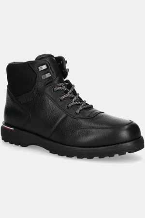 Tommy Hilfiger Buty skórzane CORPORATE WARM OUTDOOR LTH BOOT męskie kolor FM0FM05148