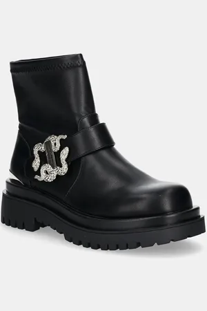 Roberto Cavalli Botki damskie kolor na platformie 77RA3S95