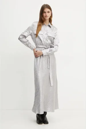 Pinko Sukienka kolor maxi rozkloszowana 104426 A285