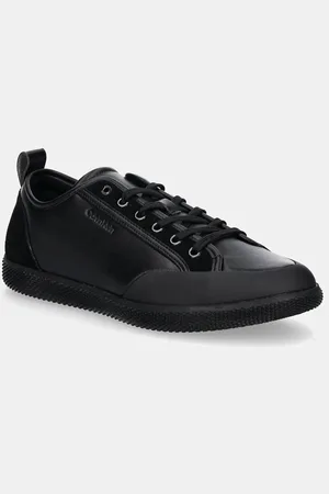 Calvin Klein Sneakersy skórzane LOW TOP LACE UP kolor HM0HM01585