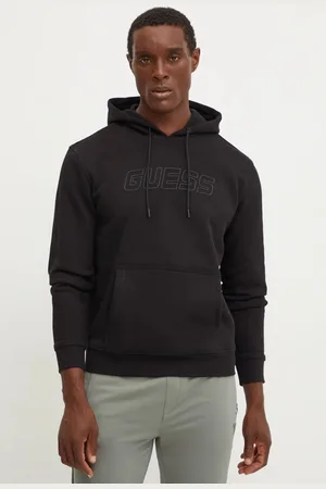 Guess Bluza ALDWIN męska kolor z kapturem gładka Z4YQ12 K9V31