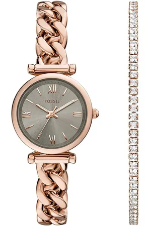 Fossil Zegarek i bransoletka kolor ES5378SET