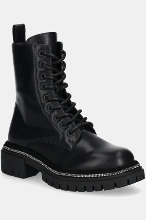 Steve Madden Workery skórzane Opt-In damskie kolor na platformie SM11003484