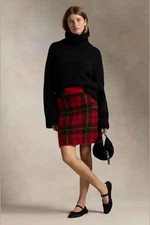 Ralph Lauren Spódnica wełniana kolor mini prosta 211947923