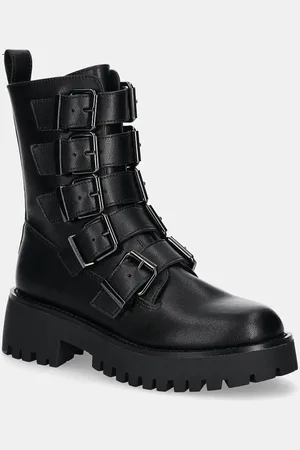 Steve Madden Workery skórzane Director damskie kolor na platformie SM11003347