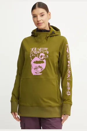 The North Face Bluza sportowa Tekno kolor z kapturem z nadrukiem NF0A7UUKPIB1
