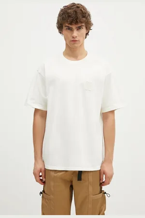 Norse projects T-shirt bawełniany Simon Loose Organic Heavy Jersey N Patch męski kolor gładki N01.0667.0957