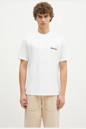 Barbour T-shirt bawełniany Bowery OS Graphic męski kolor z nadrukiem MTS1338
