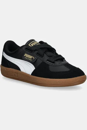 PUMA Sneakersy skórzane Palermo Wide Lace SD kolor 402109