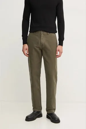 Barbour Spodnie bawełniane kolor proste MTR0738