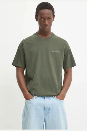 Superdry T-shirt bawełniany męski kolor gładki M1012083A-1IP