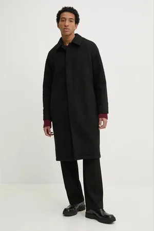 HUGO BOSS Płaszcz z domieszką wełny kolor przejściowy oversize 50523964