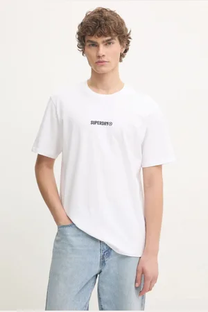 Superdry T-shirt bawełniany męski kolor z aplikacją M1012028A-T7X