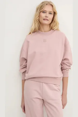 HUGO BOSS Bluza bawełniana damska kolor gładka 50527463