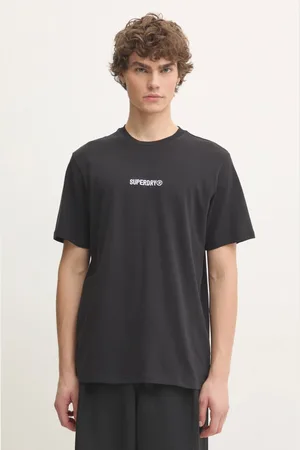 Superdry T-shirt bawełniany męski kolor z aplikacją M1012028A-02A