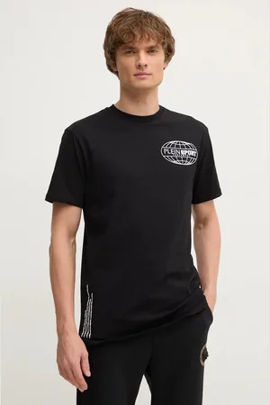 Philipp Plein T-shirt bawełniany męski kolor z nadrukiem AADC MTK7544 STE003N