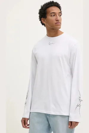 Karl Kani Longsleeve bawełniany kolor z nadrukiem 60240011