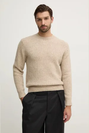 Sunflower Sweter wełniany męski kolor ciepły 3033