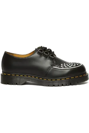 Dr. Martens Półbuty skórzane Ramsey kolor na płaskim obcasie DM31499001