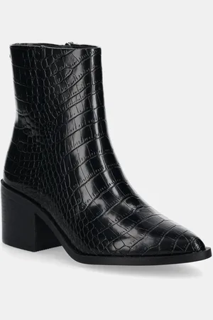Steve Madden Botki skórzane Admire damskie kolor na słupku SM11003355