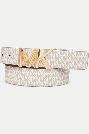 Michael Kors Pasek skórzany dwustronny damski kolor