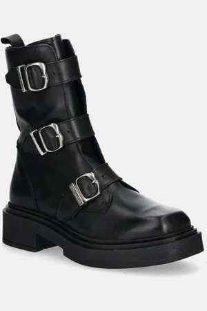 Steve Madden Botki Clipper damskie kolor na platformie lekko ocieplone SM11003402